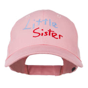 Youth Little Sister Embroidered Cotton Cap