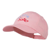 Youth Little Sister Embroidered Cotton Cap