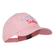 Youth Little Sister Embroidered Cotton Cap