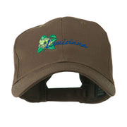 USA State Louisiana Southern Magnolia Embroidery Cap