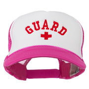 Life Guard Cross Embroidered Foam Mesh Back Cap