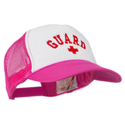 Life Guard Cross Embroidered Foam Mesh Back Cap