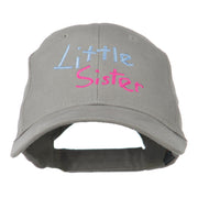 Youth Little Sister Embroidered Cotton Cap