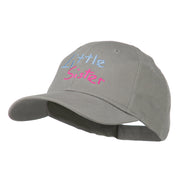 Youth Little Sister Embroidered Cotton Cap