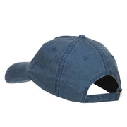 Santa's Sleigh Embroidered Washed Cap