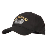 US Army Air Assault Logo Embroidered Solid Cotton Pro Style Cap