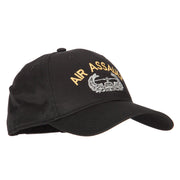 US Army Air Assault Logo Embroidered Solid Cotton Pro Style Cap