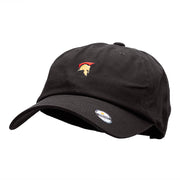 The Trojan Helmet Embroidered Washed Cap