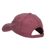 Santa's Sleigh Embroidered Washed Cap