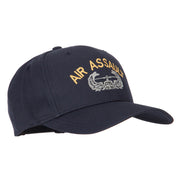 US Army Air Assault Logo Embroidered Solid Cotton Pro Style Cap