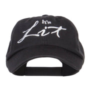 It's Lit Embroidered Low Profile Cap