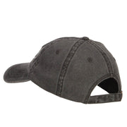 Santa's Sleigh Embroidered Washed Cap