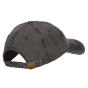 Santa's Sleigh Embroidered Washed Cap