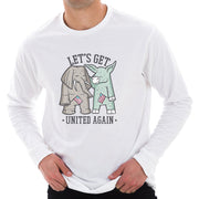 Let Us Get United Again Ring Spun Cotton Premium Long Sleeve Graphic Shirt