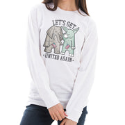 Let Us Get United Again Ring Spun Cotton Premium Long Sleeve Graphic Shirt