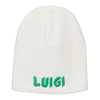 Luigi Letter Embroidered Short Beanie