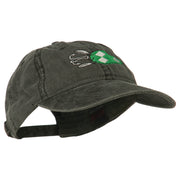 Fishing Bass Lure Embroidered Washed Cap