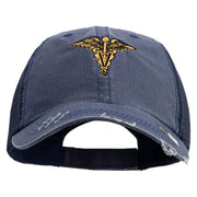 U.S. Army Veterinary Corps Embroidered Low Profile Special Cotton Mesh Cap - Navy OSFM