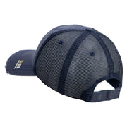 U.S. Army Veterinary Corps Embroidered Low Profile Special Cotton Mesh Cap - Navy OSFM
