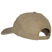 Louisiana with Map Outline Embroidered Washed Cotton Twill Cap