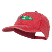 Fishing Bass Lure Embroidered Washed Cap