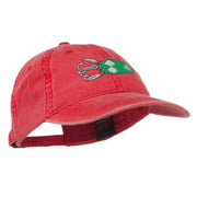 Fishing Bass Lure Embroidered Washed Cap