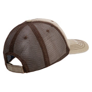 U.S. Army Veterinary Corps Embroidered Low Profile Special Cotton Mesh Cap - Brown-Khaki OSFM