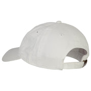 Louisiana with Map Outline Embroidered Washed Cotton Twill Cap