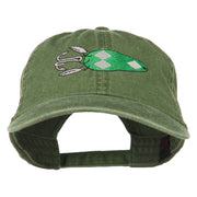 Fishing Bass Lure Embroidered Washed Cap