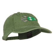 Fishing Bass Lure Embroidered Washed Cap