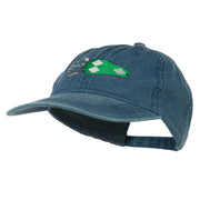 Fishing Bass Lure Embroidered Washed Cap