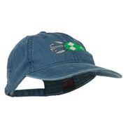 Fishing Bass Lure Embroidered Washed Cap