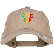 Rasta One Love Embroidered Unstructured Cap