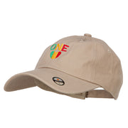 Rasta One Love Embroidered Unstructured Cap