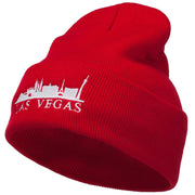 Las Vegas Skyline Embroidered Long Beanie