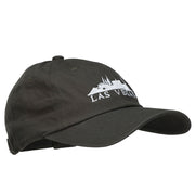 Las Vegas Skyline Embroidered Washed Cap