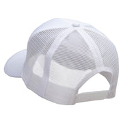 Scuba Diving Man Embroidered Solid Cotton Prostyle Twill Mesh Cap