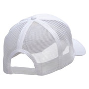 Scuba Diving Man Embroidered Solid Cotton Prostyle Twill Mesh Cap