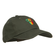 Rasta One Love Embroidered Unstructured Cap