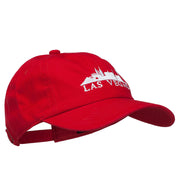 Las Vegas Skyline Embroidered Washed Cap