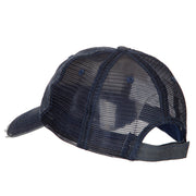 US Navy USN Veteran Embroidered Low Profile Cotton Mesh Cap