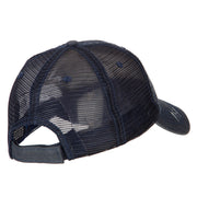 US Navy USN Veteran Embroidered Low Profile Cotton Mesh Cap