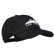 Las Vegas Skyline Embroidered Washed Cap