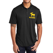 Maine Moose Graphic Design PosiCharge Competitor Polo Tee Shirt