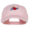 Heart Angel Embroidered Low Cap