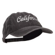 California Embroidered Washed Cap