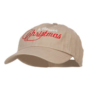 Blessed Christmas Embroidered Low Cap