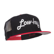 Low Key Embroidered Premium Mesh Snapback