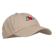 Heart Angel Embroidered Low Cap