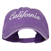 California Embroidered Washed Cap